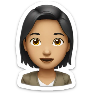 Indonesian girl sticker