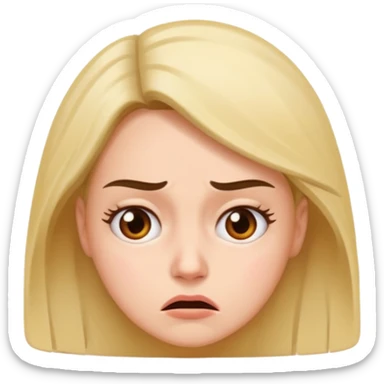 Annoyed confused and weirided out woman huhhh? sticker