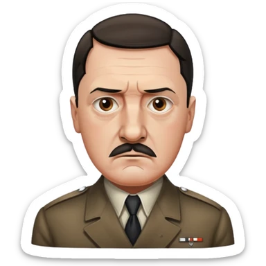 realistic adolf hitler sticker