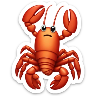A cute lobster sticker