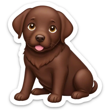 Chocolate Lab sticker