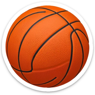 red basketball ball  sticker