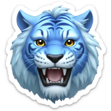 Spectral tiger blue sticker