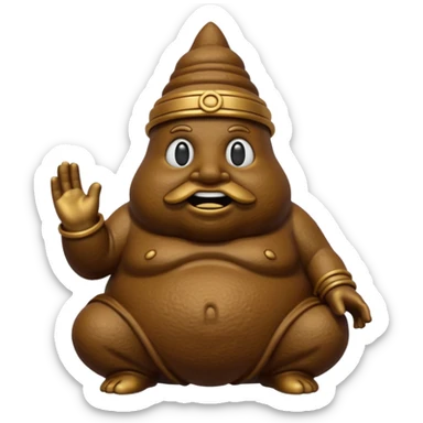 poop god actec sticker