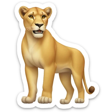 Lioness sticker