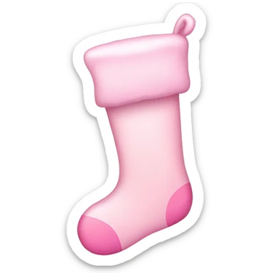 Light pink stocking sticker