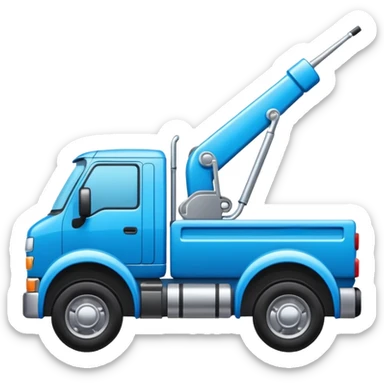 puedes crear unemojis de una tractocamion articulado sticker
