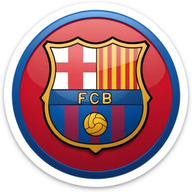 FC BARCELONA SMALL FOR EMOJI sticker