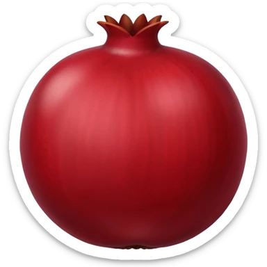 ripe, dark pomegranate sticker