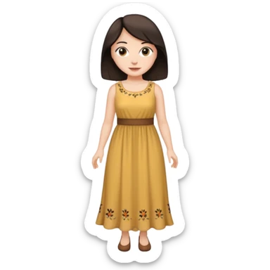 Telas aéreas  mujer blanca con pelo marrón o negro  sticker