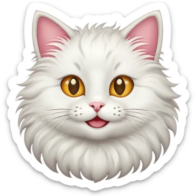 Cat with star eyes smiling sticker