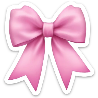 pink bow sticker