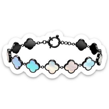 Van Cleef Vintage Alhambra bracelet in Mother of pearl sticker