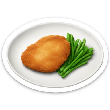 Chicken cutlets on a plate  sticker