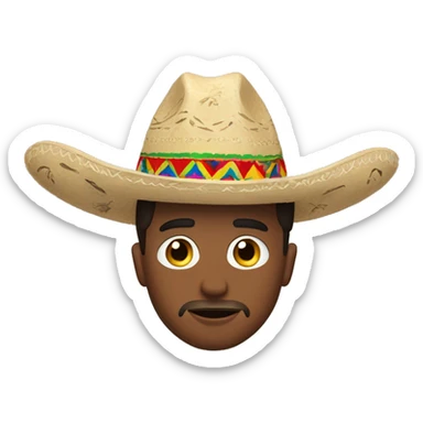 Josh Allen wearing a sombrero  sticker