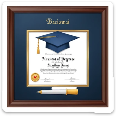 Bachelors degree in nursing sticker