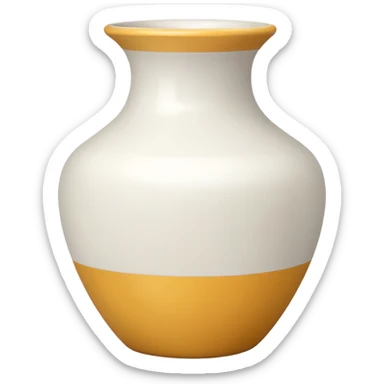 vaso branco sem flores sticker