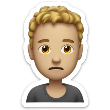 stressed shoking sticker