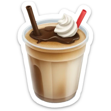 Ice coffee sticker