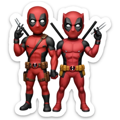 deadpool and wolverine sticker