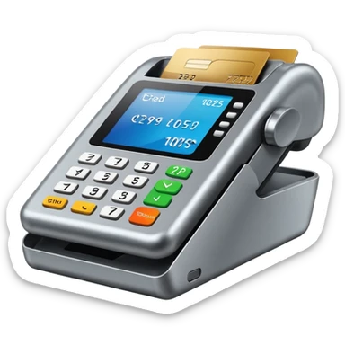 Máquina de passar cartão de crédito point 2025 sticker