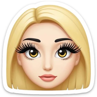 Eyelash extensions sticker