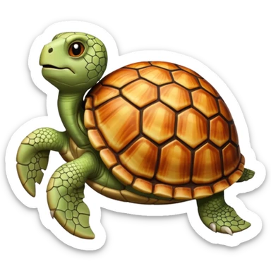 Turtle that’s been hit by a car sticker