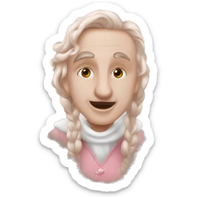 Нежно розовые бантики ,поцелуи  sticker