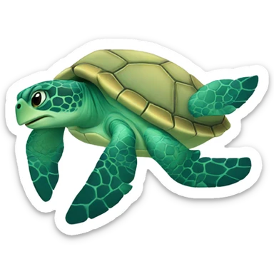 sea ​​turtle love sticker