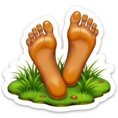 An image of a Tar heel foot sticker