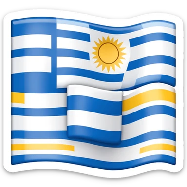 Bandera de Paysandú Uruguay sticker