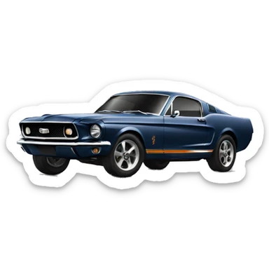 mustang bullet sticker
