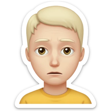 una persona que no se siente bien  sticker