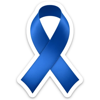 Medium Blue ribbon sticker