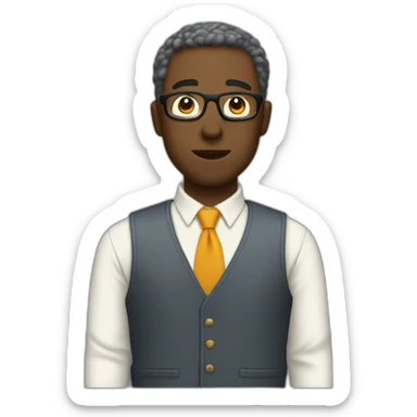 Journalist informal cloth mulato sticker