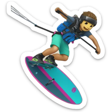 Wake board sticker