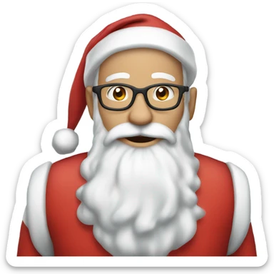 super skinny santa  sticker