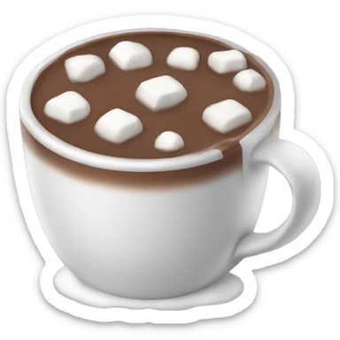 hot chocolate sticker