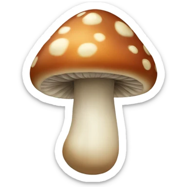Mushroom butterflie sticker