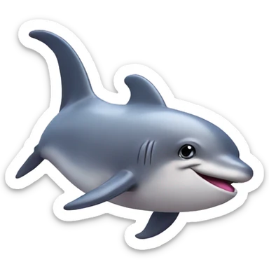 Pink delfin  sticker