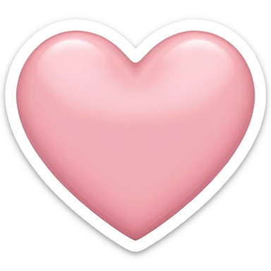 Imagine a light pink heart sticker