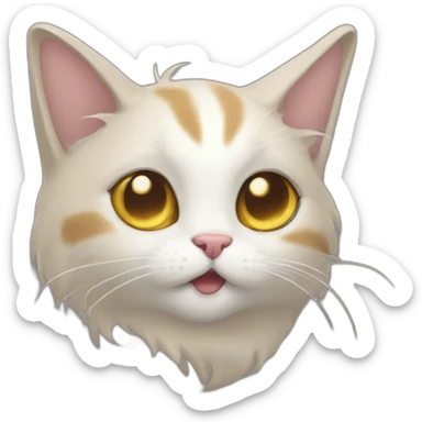 wisp the cat sticker