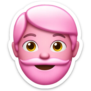 Pink merry Christmas writing  sticker