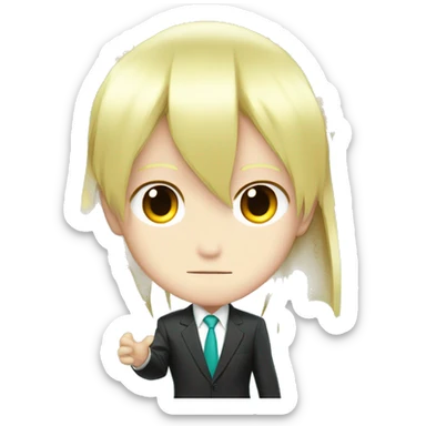 Donald Trump with Hatsune Miku’s hair  sticker