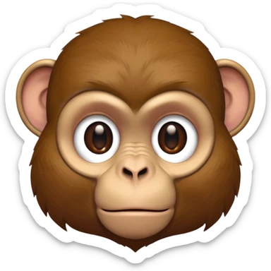 Go serious monkey sticker