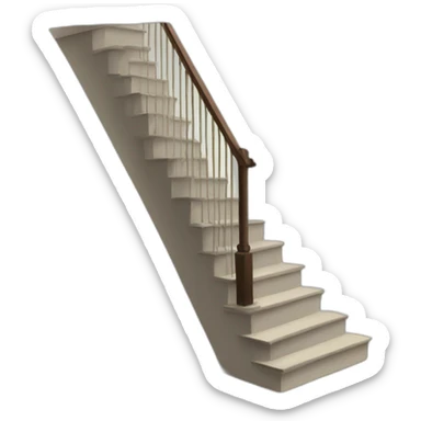 simple bold staircase sticker