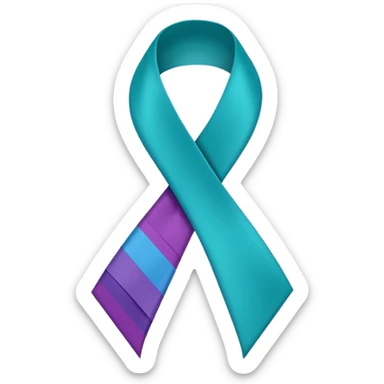 papillary thyroid cancer ribbon  sticker