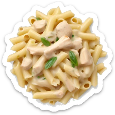 creamy chicken Alfredo pasta sticker