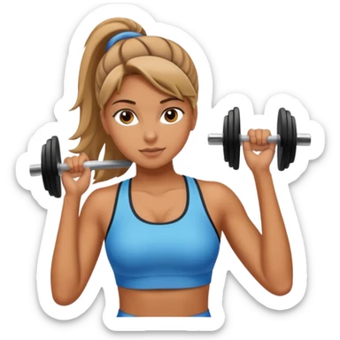girl in the gym sticker