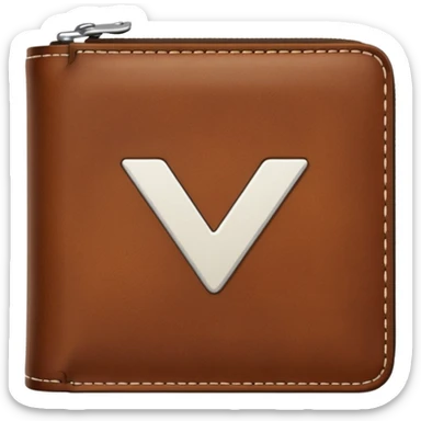 wallet with a check mark sticker